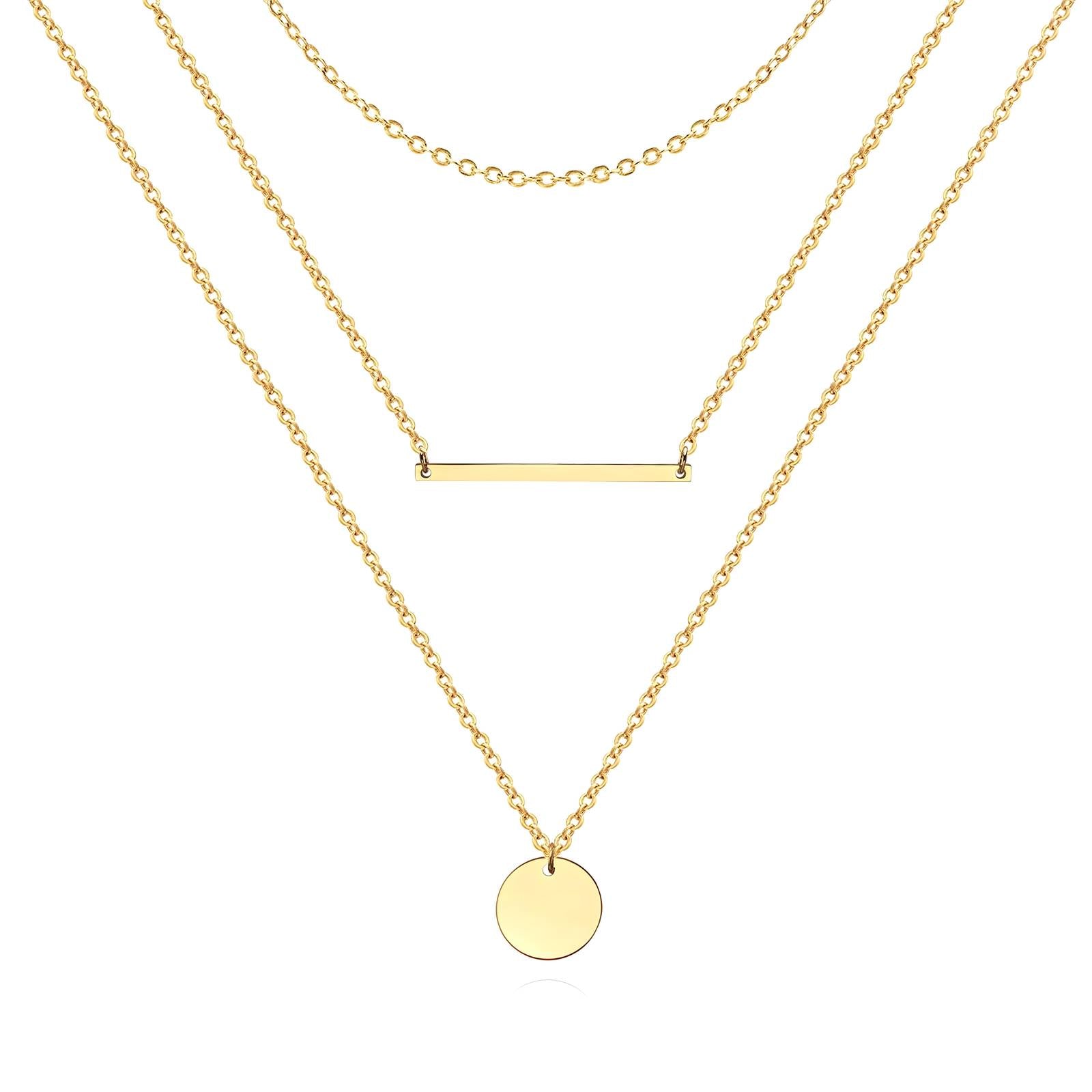"Lux Triple" Gold Necklace