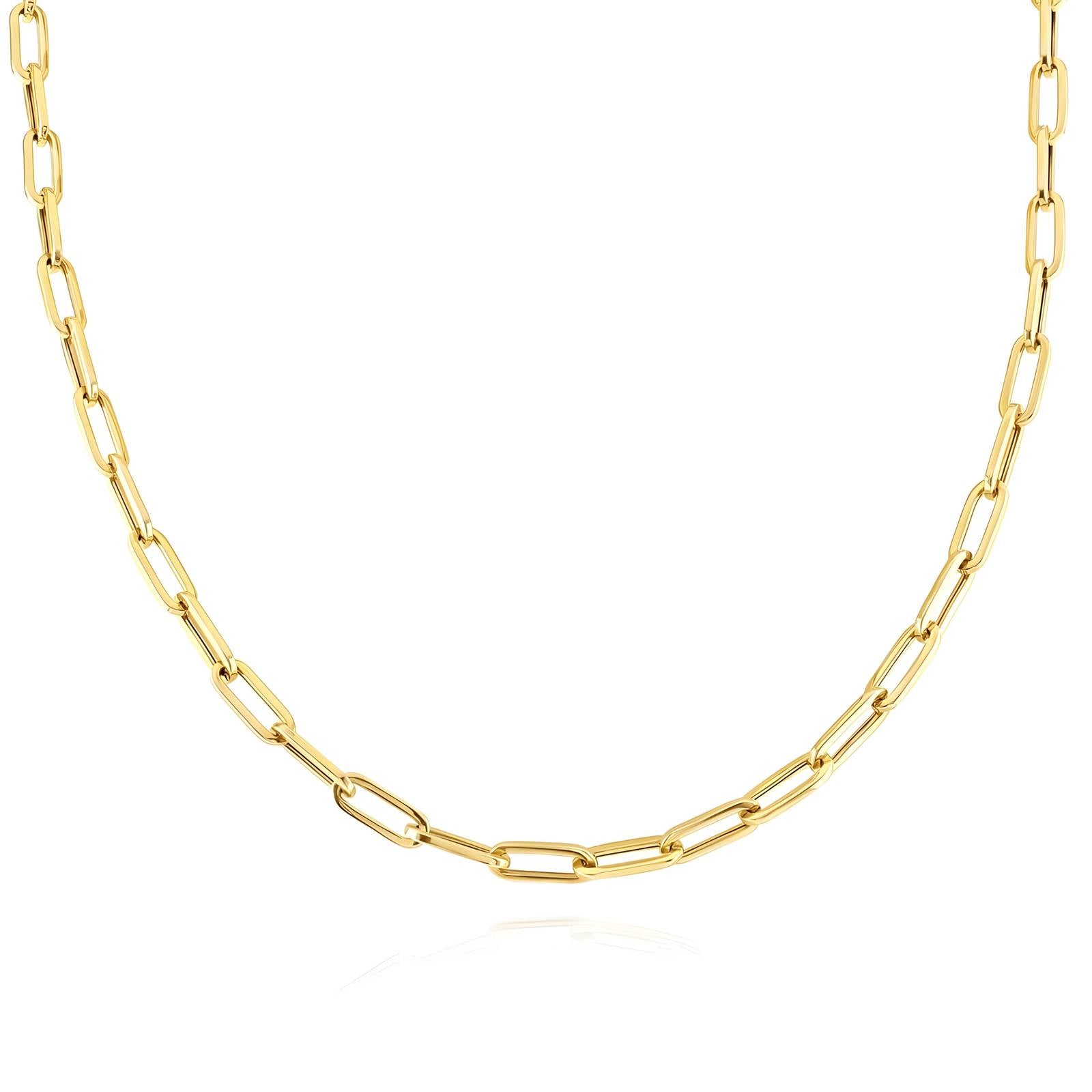 "Intensity" Plain Gold Necklace
